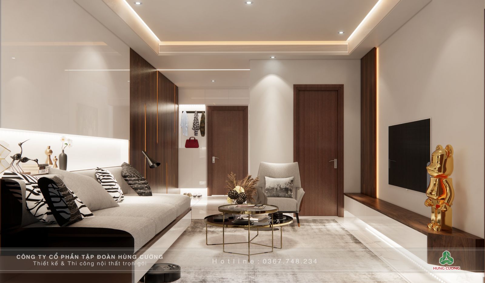 Thiết kế thi công nội thất Hùng Cường 1