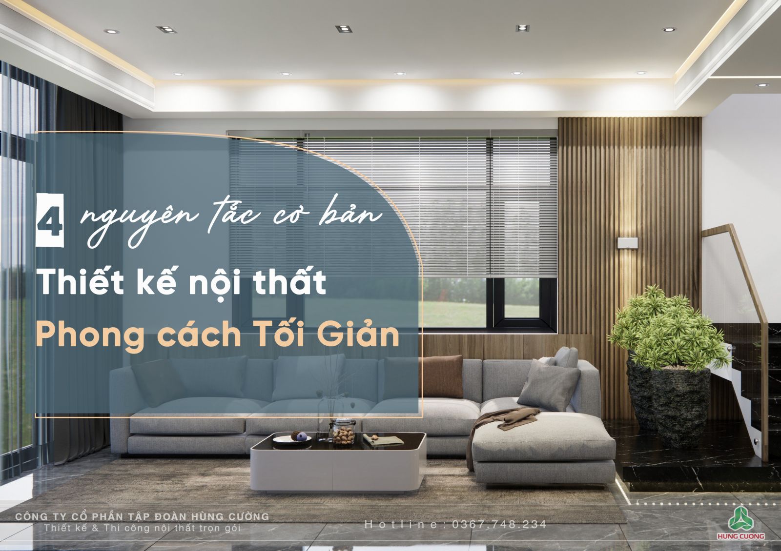 thiết kế thi công nội thất Hùng Cường